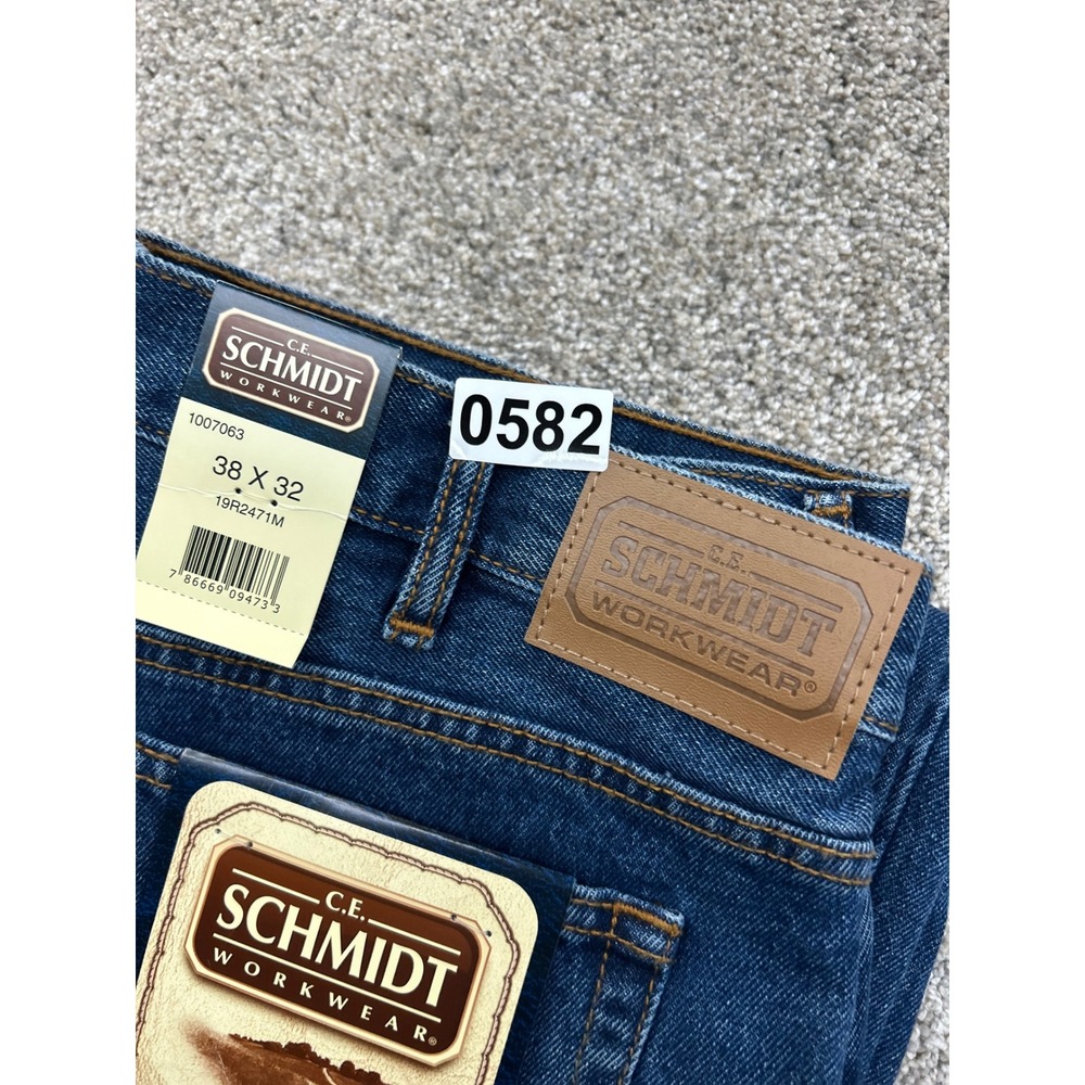 CE Schmidt Workwear Mens Relaxed Fit 5-Pocket Work Jeans 38x32 19R2471M #0582 - Picture 10 of 10